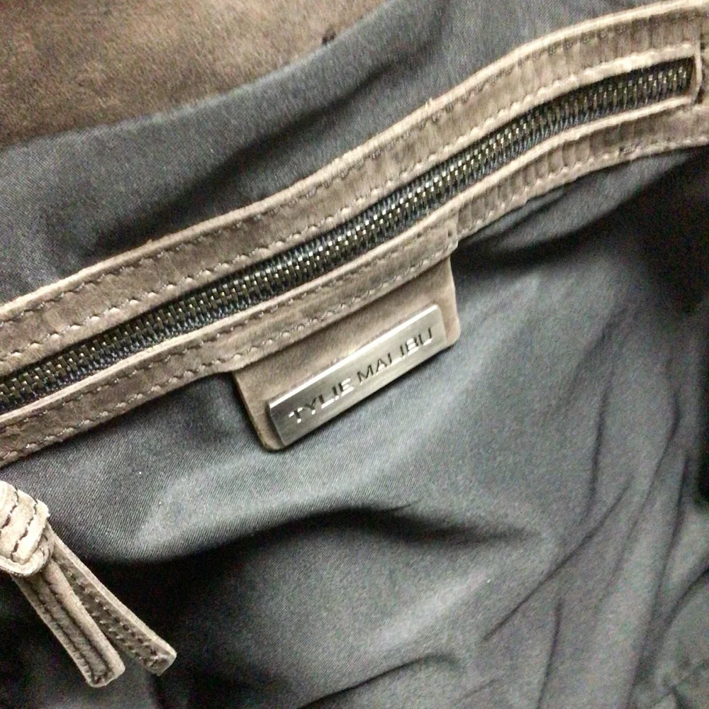 Tylie Malibu Y2K Brown Leather Laptop Messenger Bag
